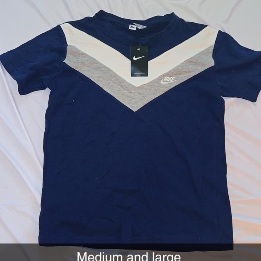 Nike Kids Blue and Gray Shirt